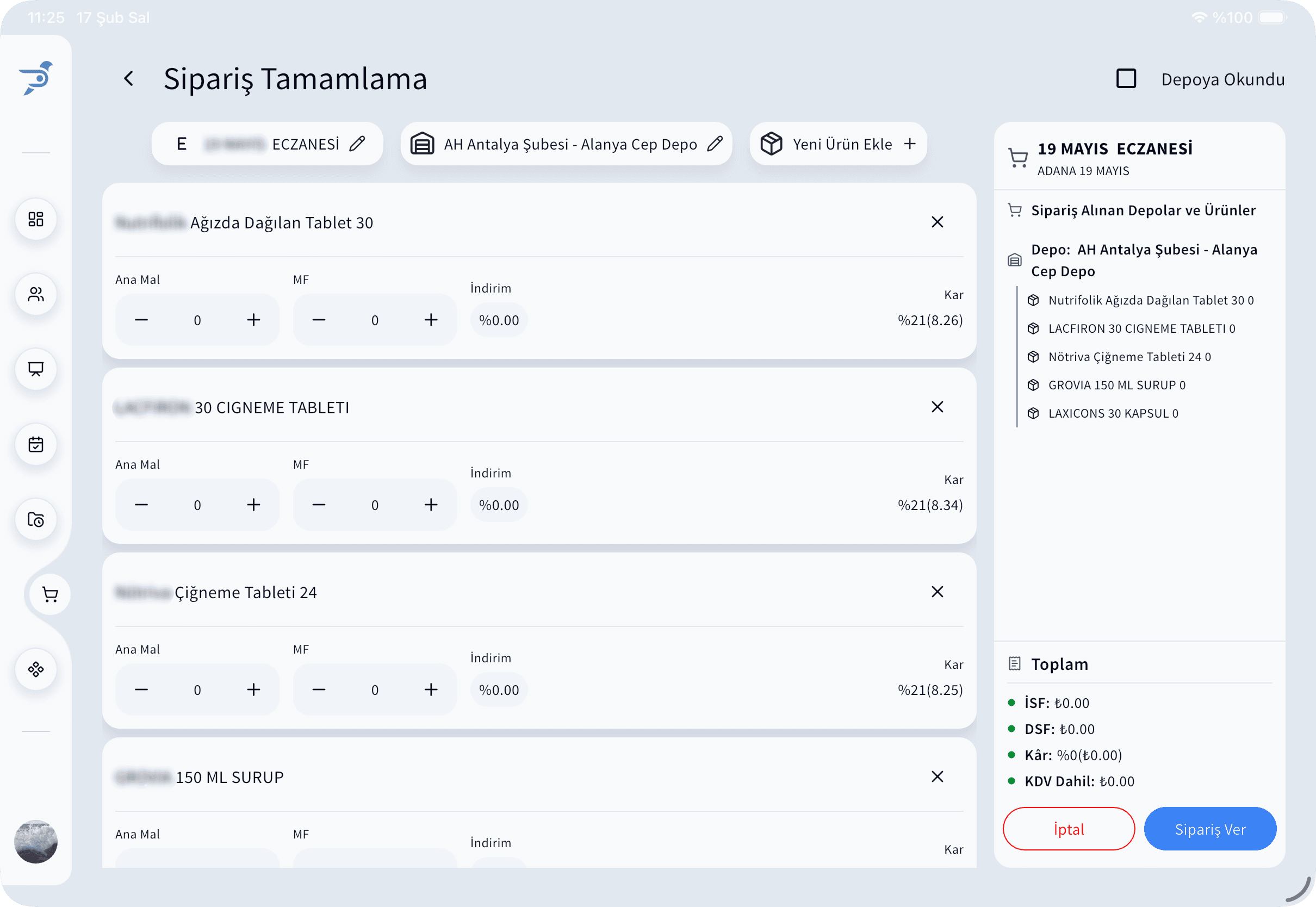 Pharmon Assist mobil sipariş takip ve durum izleme